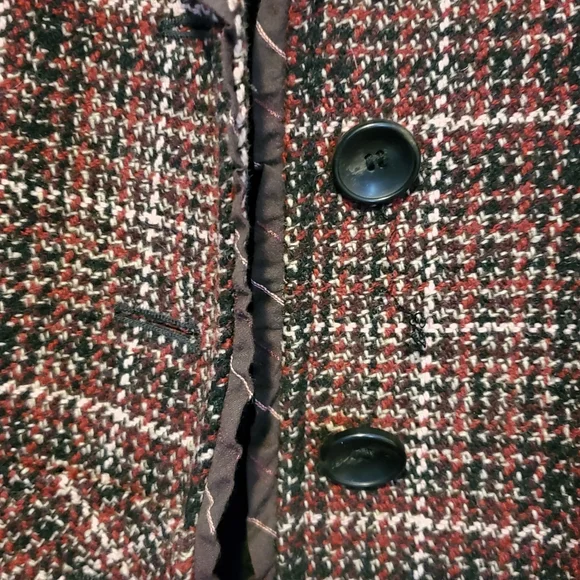 UNITED COLORS OF BENETTON Purple Plaid Jacket US 10 / EU 40 - Picture 4 of 6